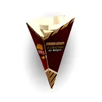 EMBALAGEM CONE COM SUPORTE PARA MOLHO PERSONALIZADA - 4000 UNID - imagem 2
