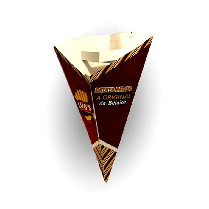 EMBALAGEM CONE COM SUPORTE PARA MOLHO PERSONALIZADA - 4000 UNID