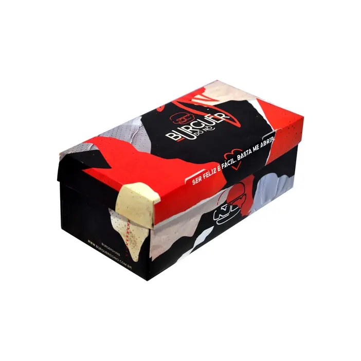 EMBALAGEM HAMBÚRGUER PERSONALIZADO - 500 UNID