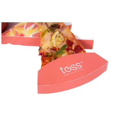 EMBALAGEM PIZZA FATIA COM BASE REMOVÍVEL PERSONALIZADA - 1000 UNID