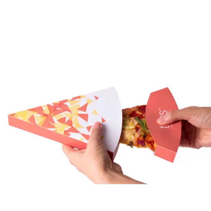 EMBALAGEM PIZZA FATIA COM BASE REMOVÍVEL PERSONALIZADA - 2000 UNID