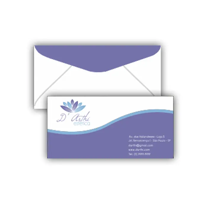 ENVELOPE CARTA PERSONALIZADO 230X155MM - 10 UNID
