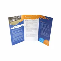 FOLDER PERSONALIZADO DUAS DOBRAS - LAMINAÇÃO FOSCA - 10 UNID - imagem 1