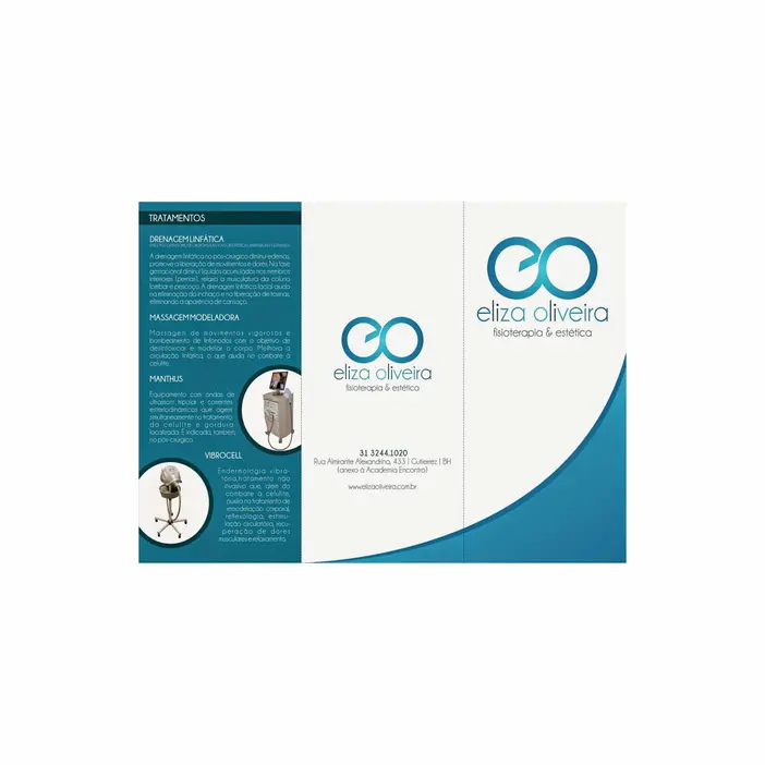 FOLDER PERSONALIZADO DUAS DOBRAS - COUCHÉ 115G - 10 UNID