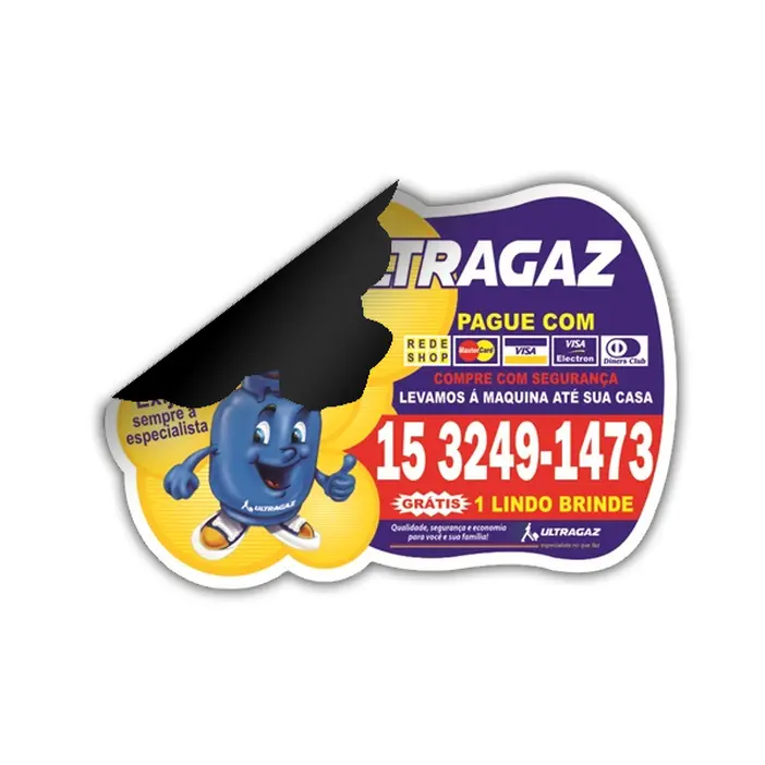 ÍMÃ PERSONALIZADO 5X4,5CM CORTE ESPECIAL - VERNIZ UV TOTAL FRENTE - 10 UNID