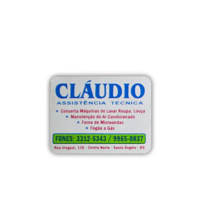 ÍMÃ PERSONALIZADO 5X4,5CM ARREDONDADO - 10 UNID