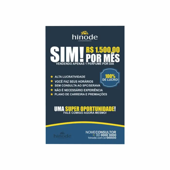 PANFLETO PERSONALIZADO - 10x15CM - FRENTE - 10 UNID