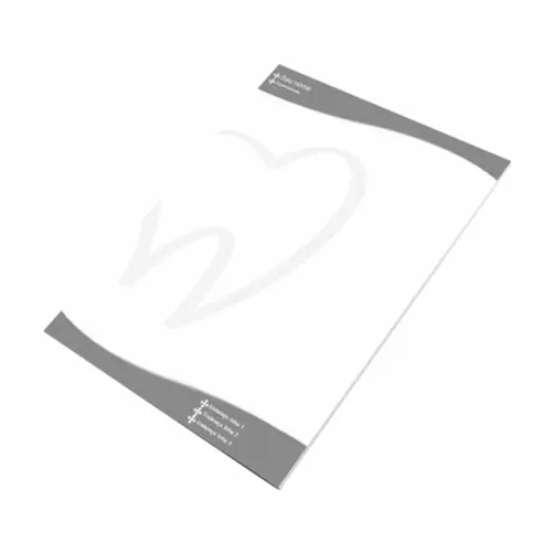 PAPEL TIMBRADO PERSONALIZADO - 1X0 - 21X30CM - 10 UNID