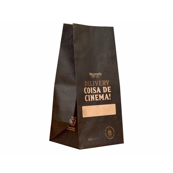 EMBALAGEM SACO PARA LANCHES PERSONALIZADA - 500 UNID