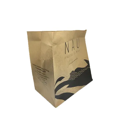 EMBALAGEM SACO PARA LANCHES PERSONALIZADA EM KRAFT - 100 UNID