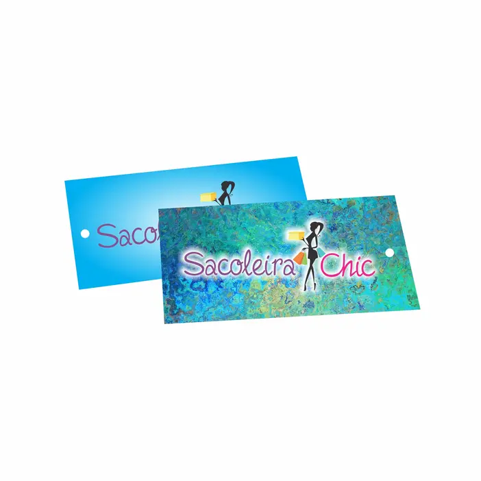 TAG PERSONALIZADA 8,8X4,8CM - 10 UNID
