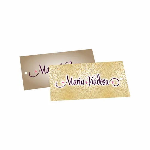 TAG PERSONALIZADA 8,8X4,8CM - 10 UNID