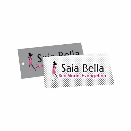 TAG PERSONALIZADA 8,8X4,8CM - 10 UNID