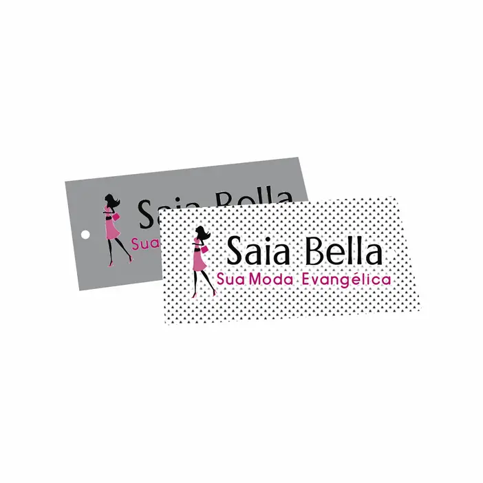 TAG PERSONALIZADA 8,8X4,8CM - 10 UNID