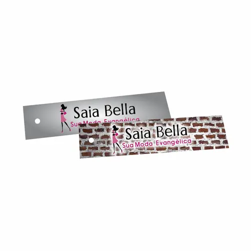 TAG PERSONALIZADA 8,8X2,2CM - 10 UNID
