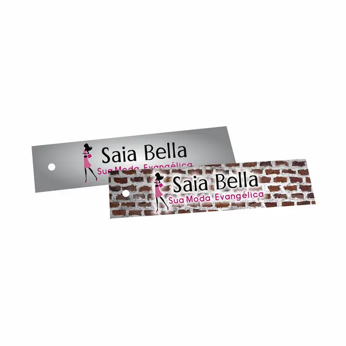 TAG PERSONALIZADA 8,8X2,2CM - 10 UNID