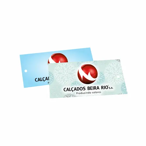 TAG PERSONALIZADA 8,8X4,8CM - 4X4 - FRENTE E VERSO - 10 UNID