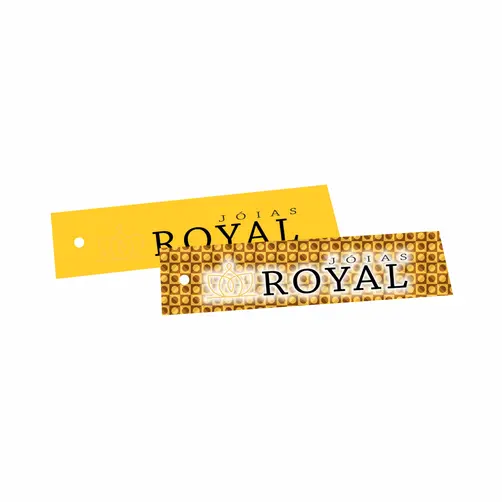 TAG PERSONALIZADA 8,8X2,2CM - 4X4 - FRENTE E VERSO - 10 UNID