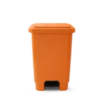 Lixeira Com Pedal  100 Litros  LARANJA - imagem 1