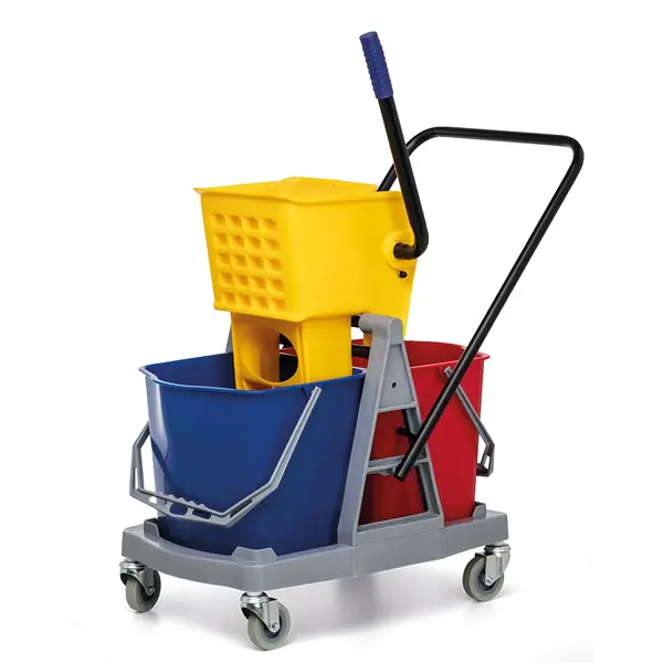 Carro para Limpeza - Balde Duplo c/ Espremedor - 34 litros - Nobre