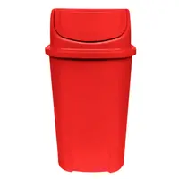 Lixeira Plástica Basculante injetada 60 Litros - VERMELHA - imagem 1