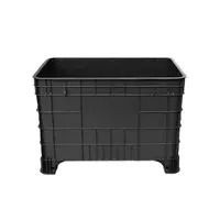 Caixa Plástica Gruplast  372 Litros Empilhável Sem Tampa Preta - imagem 2