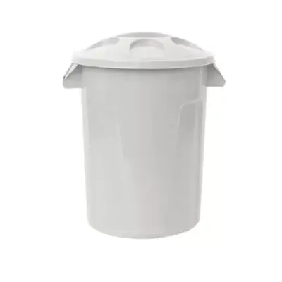 Cesto de Lixo 100 Litros Com Tampa Branco