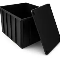 Caixa Organizadora 180 litros - Com Tampa - PRETA - imagem 1