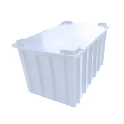 Caixa Organizadora 180 litros - Com Tampa - BRANCA