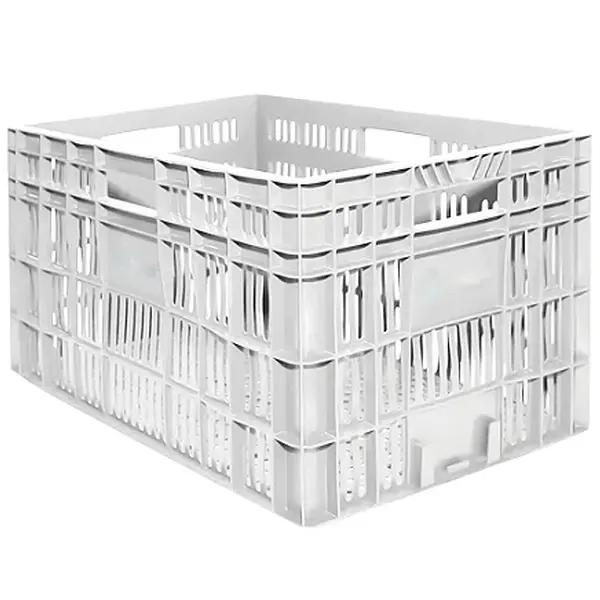 Caixa Plástica Agrícola Vazada - 30kg 60 Litros - BRANCA