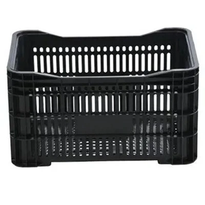 Caixa Plástica Agrícola Vazada - 25 kg 46 Litros - PRETA