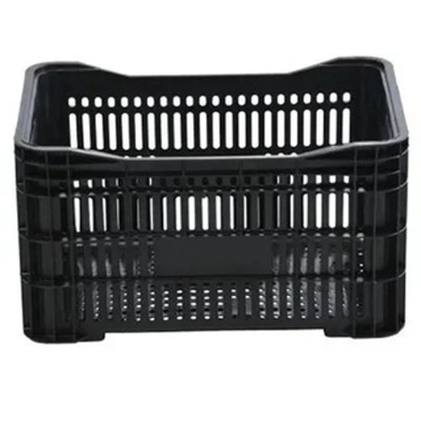 Caixa Plástica Agrícola Vazada - 25 kg 46 Litros - PRETA