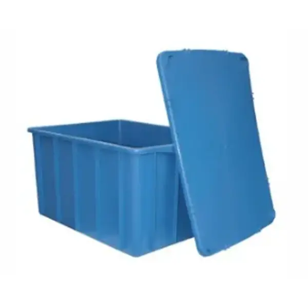 Caixa Organizadora 130 Litros - Com Tampa - AZUL