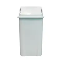Lixeira Plástica Basculante injetada 100 Litros - BRANCA - imagem 1