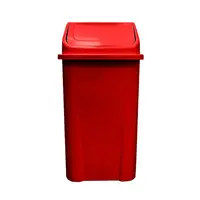 Lixeira Plástica Basculante injetada 100 Litros - VERMELHA - imagem 1