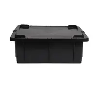 Caixa Organizadora 15 Litros - Com Tampa - PRETA - imagem 1