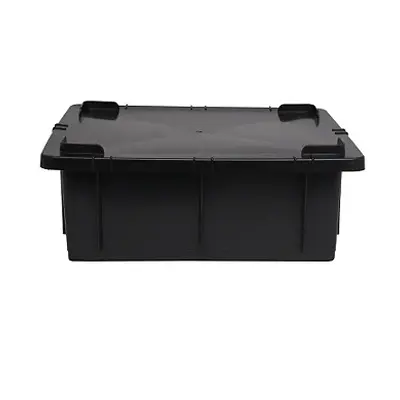 Caixa Organizadora 15 Litros - Com Tampa - PRETA