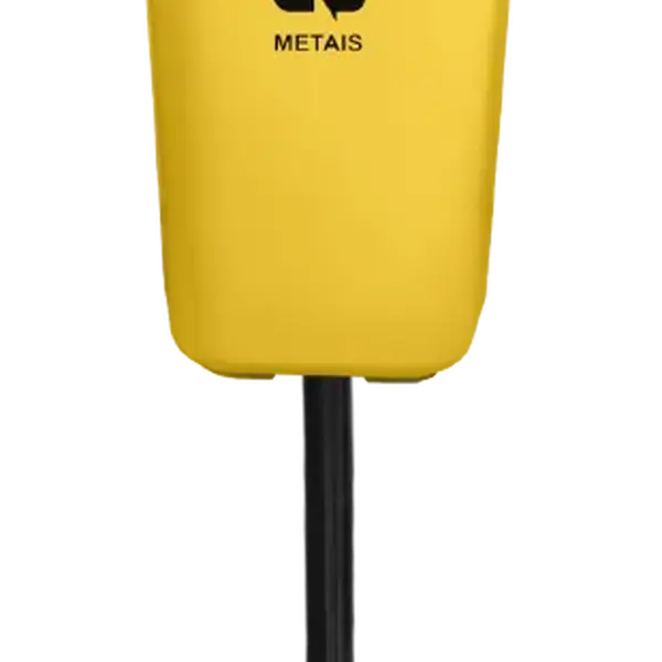 Lixeira Papeleira Gruplast Com Poste 50 Litros Cor: AMARELO  