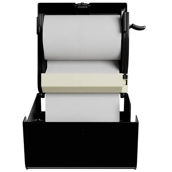 Dispenser c/ Alavanca - p/ Papel Toalha Bobina - Preto- Nobre