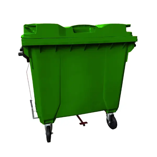 Container de Plástico Injetado 1000 Litros C/ PEDAL- VERDE