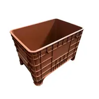 Caixa Plástica Gruplast  372 Litros Empilhável Sem Tampa Preta - imagem 1