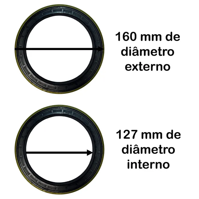 Retentor de Roda em VITON 904/50033  GTT PARTS 