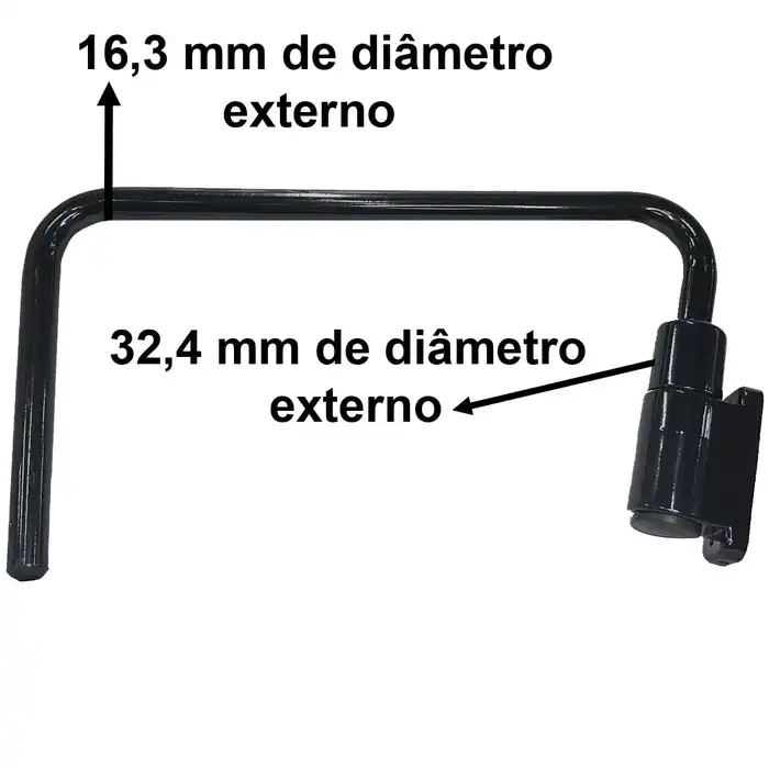 Braço do Espelho Retrovisor 123/04969 e 123/04968  GTT PARTS