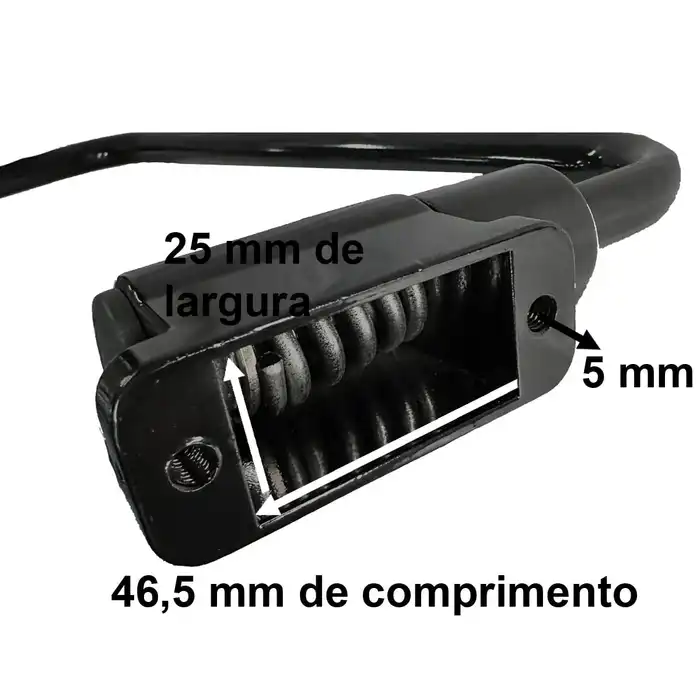 Braço do Espelho Retrovisor 123/04969 e 123/04968  GTT PARTS