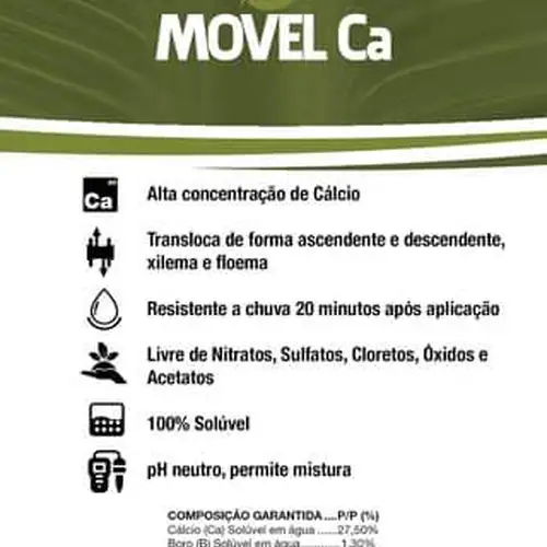 Cálcio e Boro Foliar - Movel Ca 1,0 kg