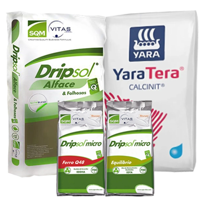Dripsol Alface + Nitrato de cálcio e micros