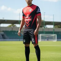 Uniforme de Futebol Preto e Vermelho Linha Flecha | Hiper Sports - imagem 2