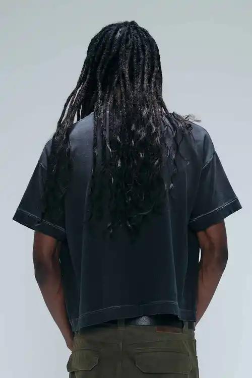 Camiseta EGHO Boxy Serpents (Faded Black)