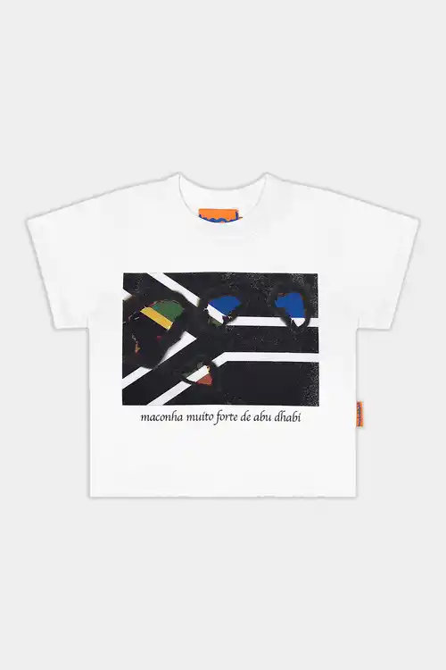 Baby Tee Mad Enlatados Abu Dhabi (Off White)