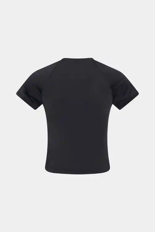 Baby Tee Say Ur Soft Stretch (Black)